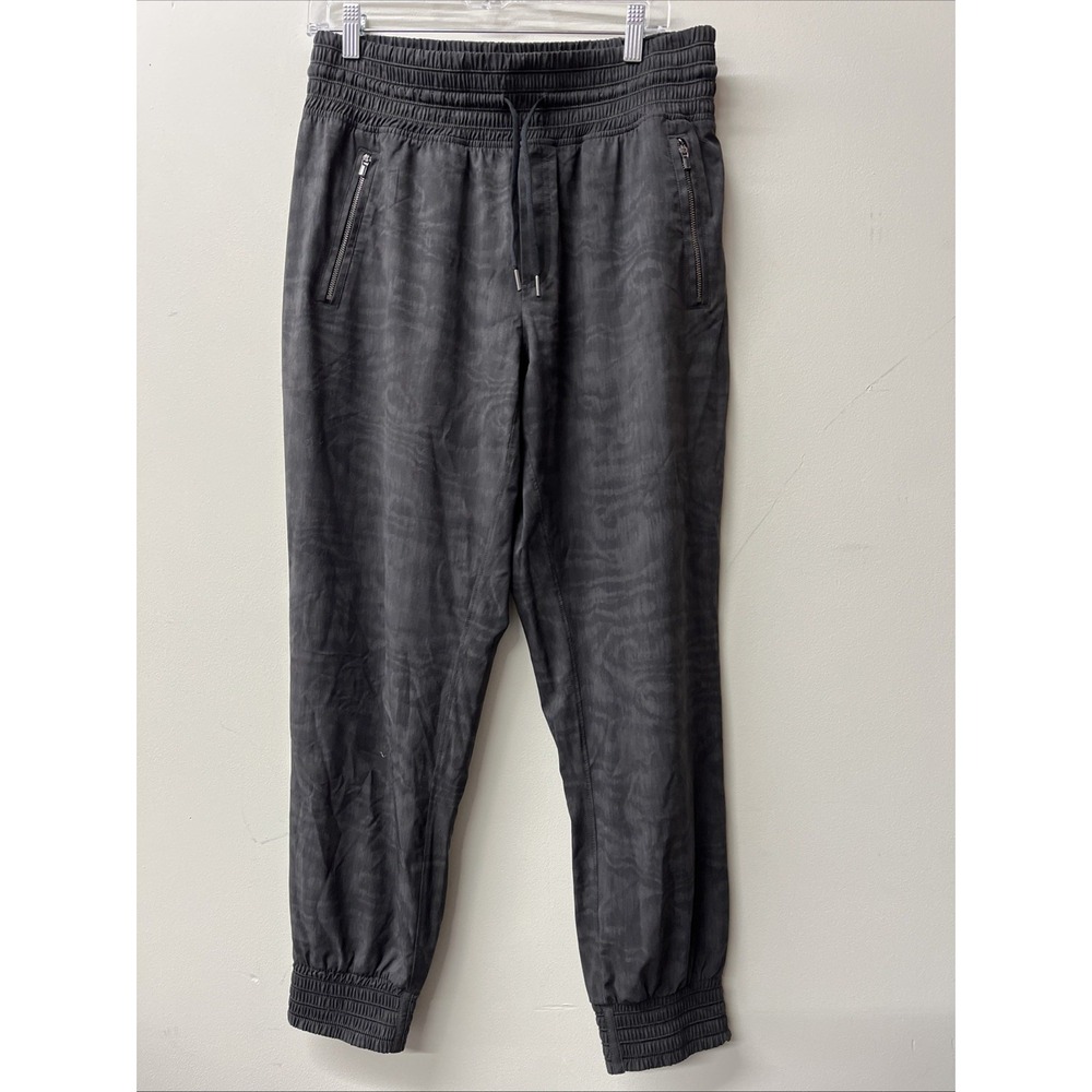 Athleta Camden Printed Jogger Black Moire Athletic Athleisure Pockets Size: 8